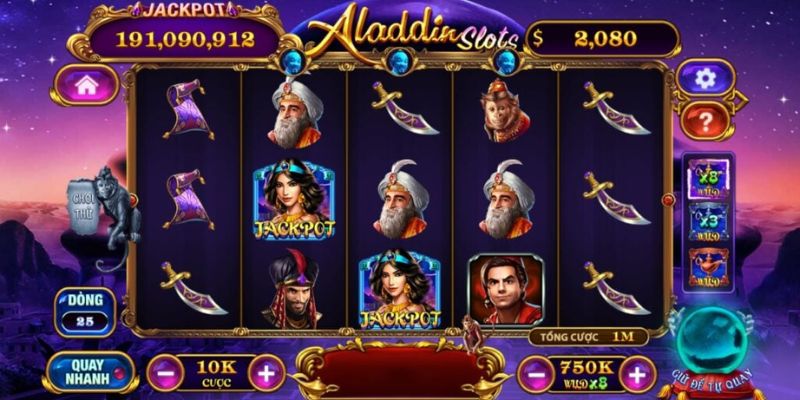 Nổ hũ Jackpot thần đèn Aladin